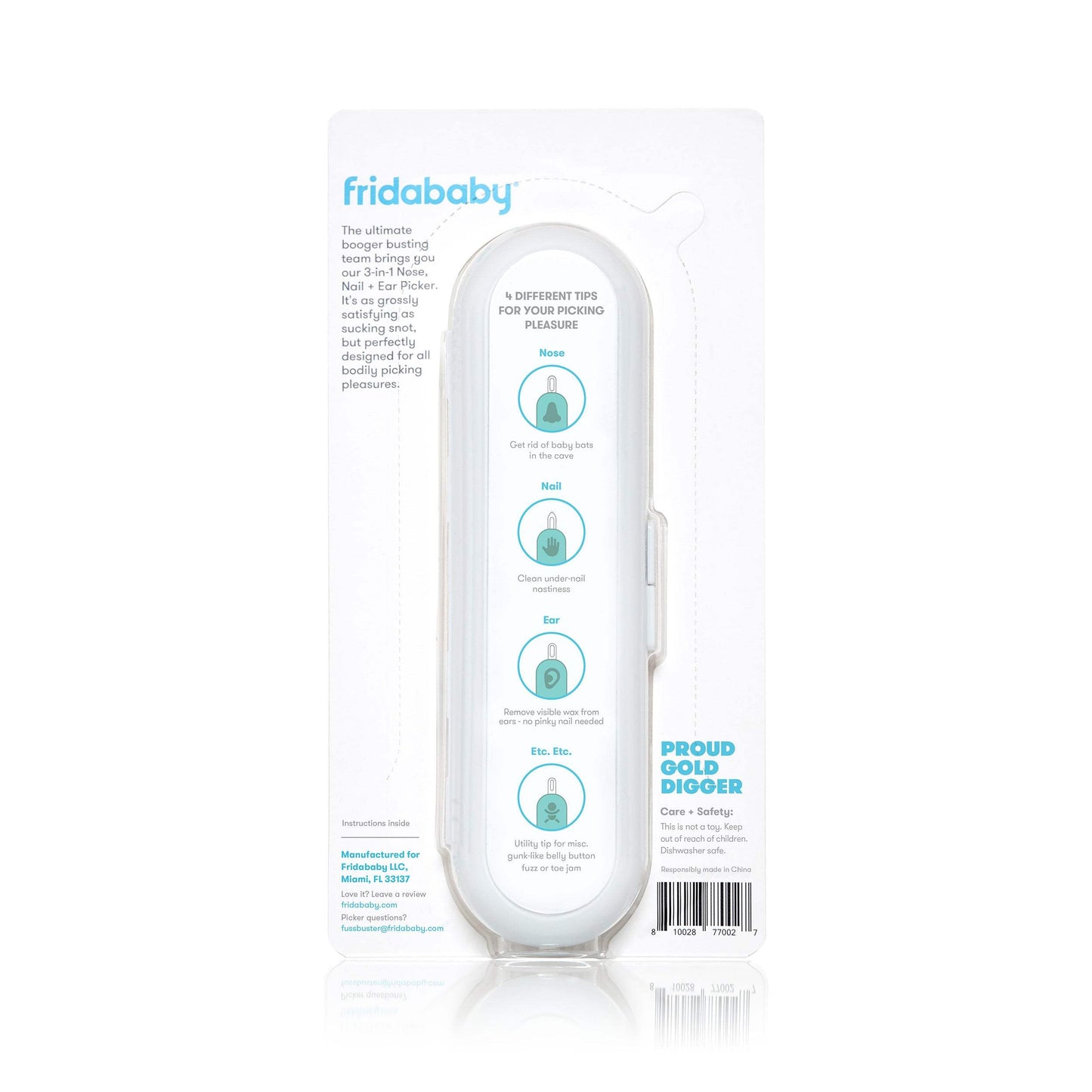 3-in-1 Nose, Nail + Ear Picker